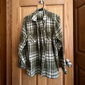 Green plaid flannel